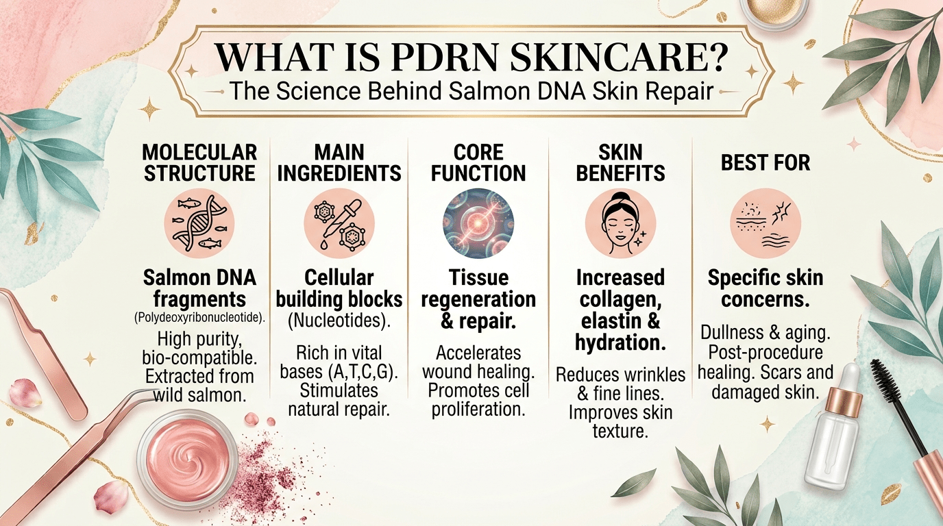 What Is PDRN Skincare? The Science Behind Salmon DNA Skin Repair - Beauty Logix