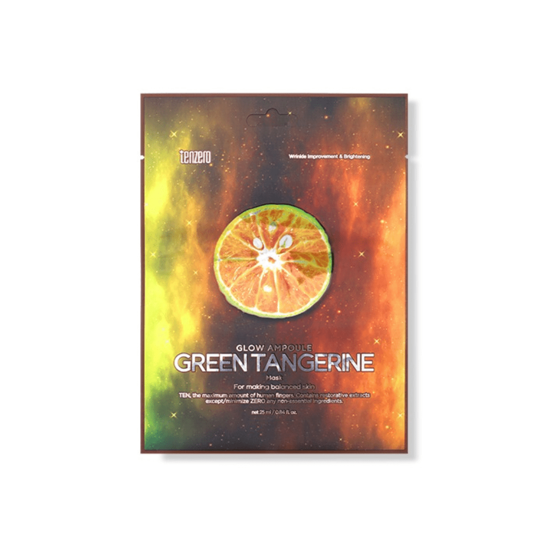 TENZERO GLOW AMPOULE GREEN TANGERINE MASK - Beauty Logix